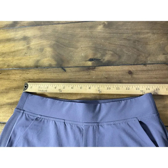 Athleta Brooklyn Ankle Pants Dusk Violet Stretch Pull On Womens Size 6 - Picture 7 of 9